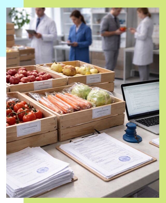 Сертификация овощей и фруктов в Вязьме от 8740 р. | Алешин-Взь