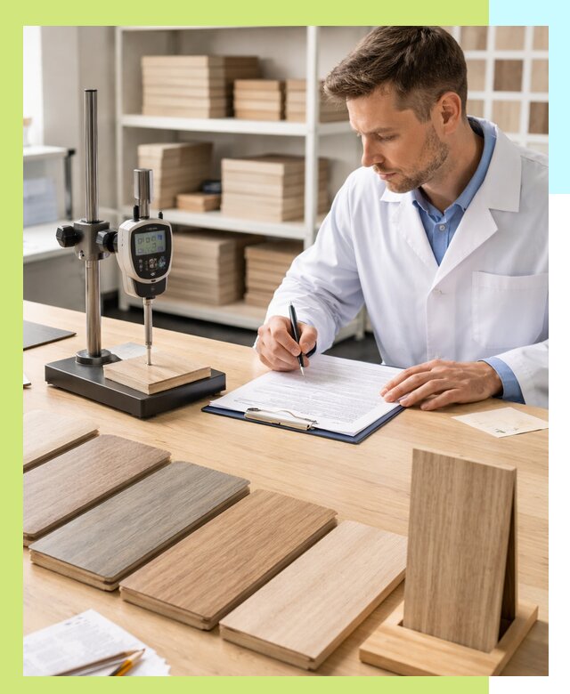 Сертификация ламината с испытаниями и оформлением документов в Вязьме