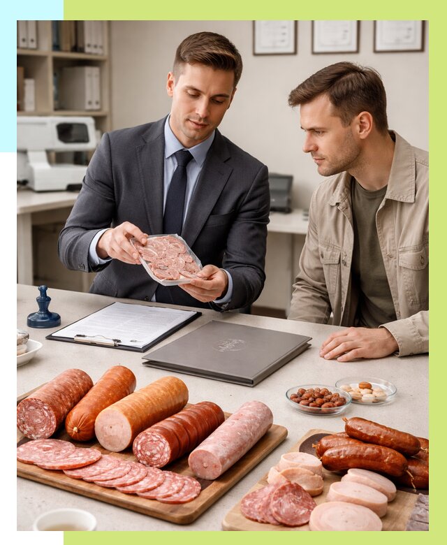 Сертификация колбасных изделий в Вязьме от 7712 р. | Алешин-Взь