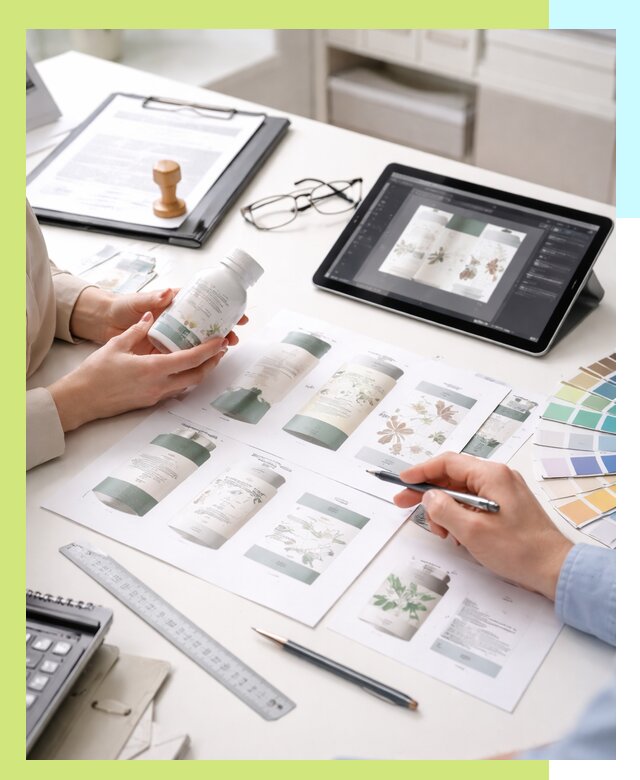 Профессиональная разработка дизайна и текста этикетки продукции в Вязьме