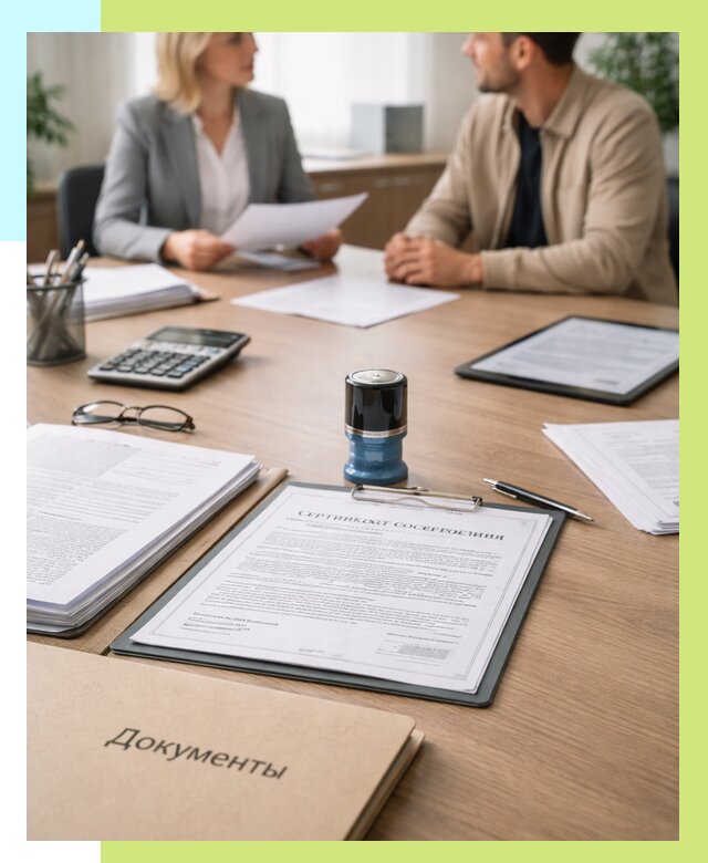 Сертификат соответствия на продукцию в Вязьме от 15423 р.|Алешин-Взь