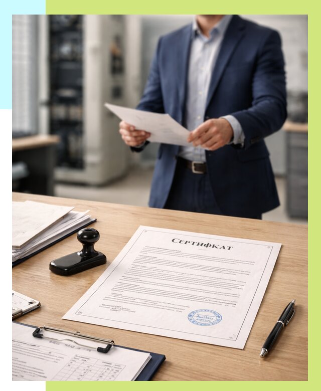 Сертификат на оборудование в Вязьме от 15423 р. | Алешин-Взь