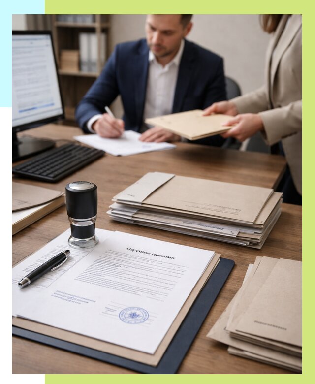 Отказное письмо для таможни в Вязьме от 3085 р, Алешин-Взь