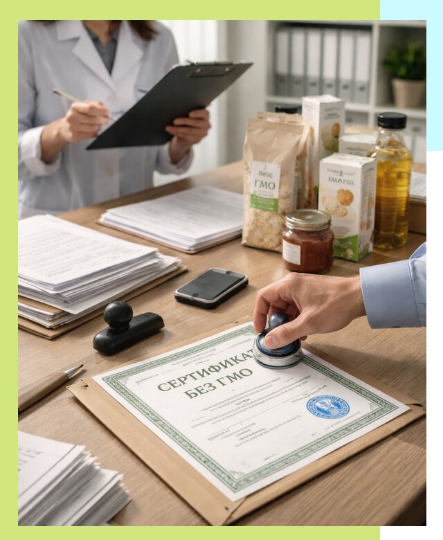 Получение сертификата Без ГМО для продукции в Вязьме